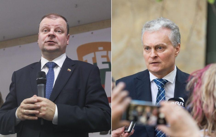 Saulius Skvernelis ir Gitanas Nausėda