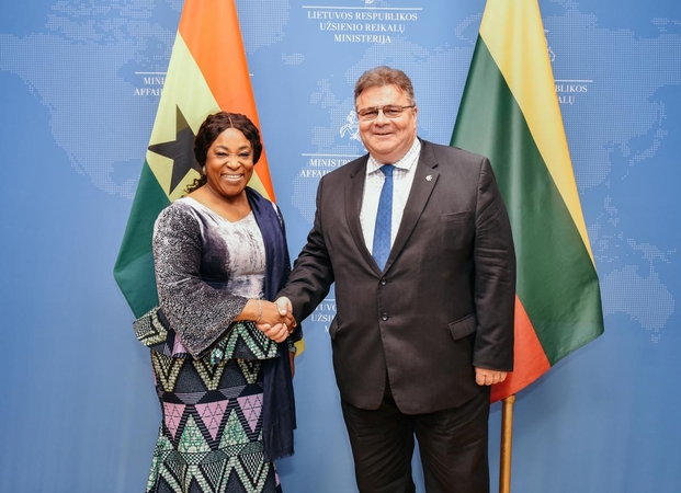 Linas Linkevičius ir Shirley Ayorkor Botchwey