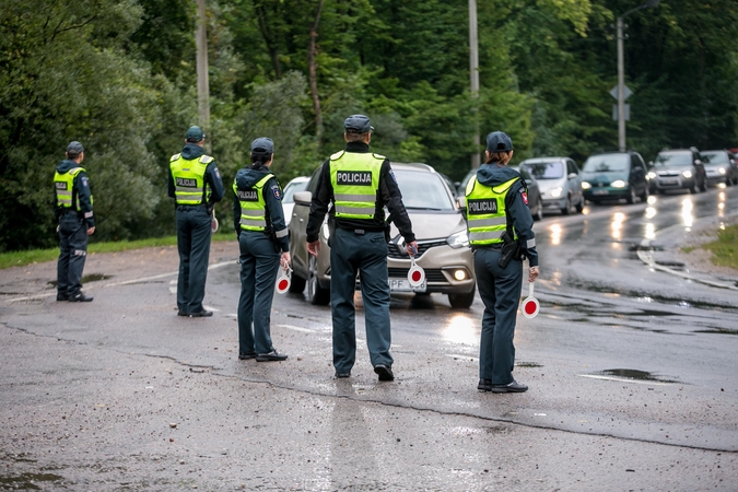 Vaišvydavoje vairuotojų laukė policija 