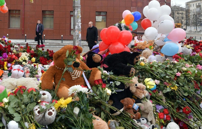 V. Putinas dėl tragiško gaisro kaltina nusikalstamą aplaidumą