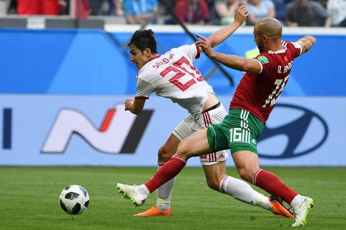 Pasaulio futbolo čempionatas: Iranas nugalėjo Maroką