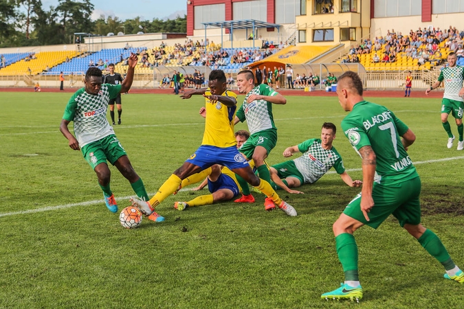 A lygos lyderis Vilniaus "Žalgiris" rungtynių pabaigoje palaužė "Atlantą"