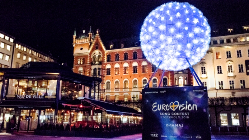 Stokholme laiką iki „Eurovizijos“ skaičiuoja ypatinga skulptūra
