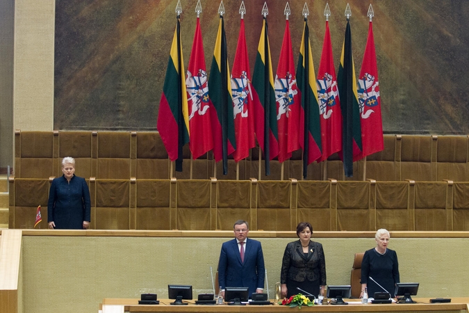 Seimo pirmininkė: nepaisant represijų, lietuvių tauta nepalūžo