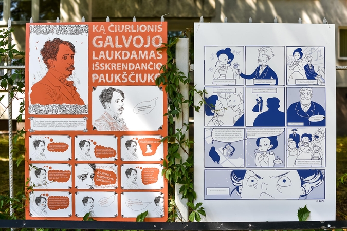 M. K. Čiurlionis netikėtai nubunda komiksuose