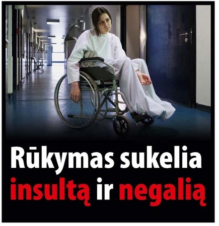 Nuo rūkymo bandys atgrasyti nuotraukomis