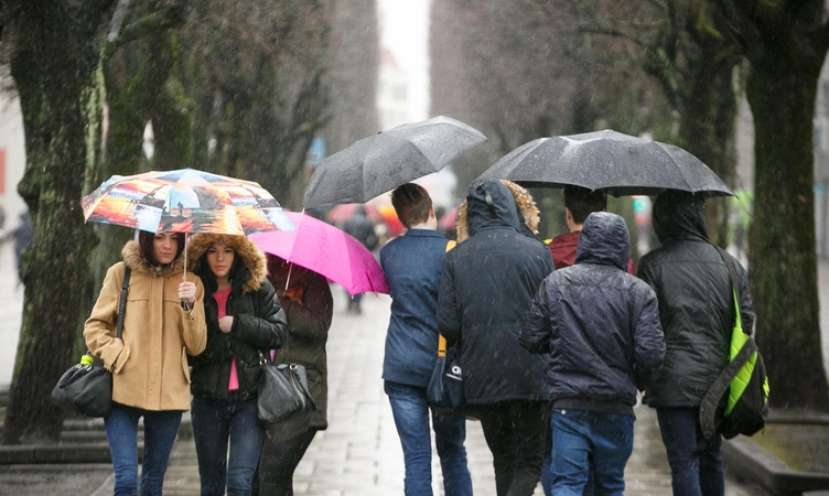 Nuo lietaus atsikvėpsime nebent trečiadienį ir ketvirtadienį