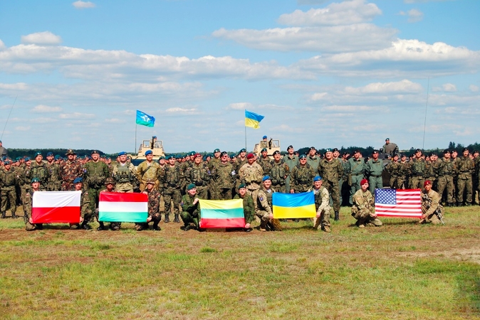 Lietuvos, Lenkijos ir Ukrainos brigados kariai – tarptautinėse pratybose