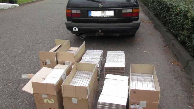 Vilnietį pasieniečiai pričiupo su kontrabandinėmis cigaretėmis