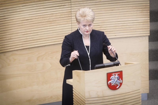 D. Grybauskaitė nekomentuoja premjero kalbų dėl euro