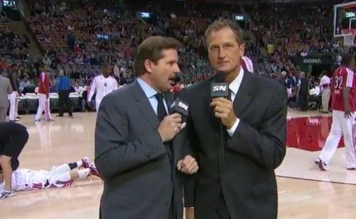 „Raptors“ rungtynes pristatę NBA komentatoriai prabilo lietuviškai 