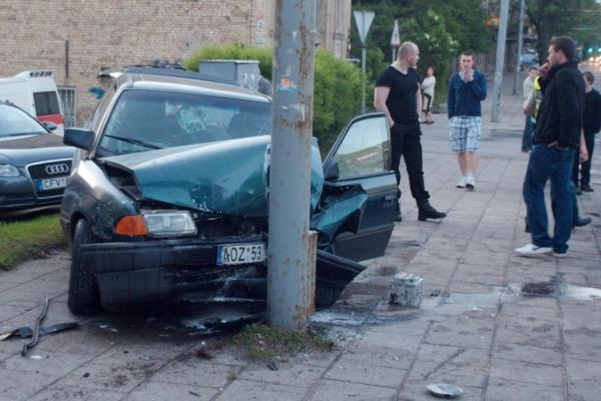 Per avariją Vilniuje nukentėjo trys žmonės