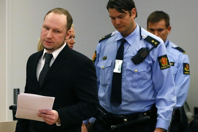 A.B.Breivikas: vienintelė įmanoma teismo baigtis - mirtis arba laisvė