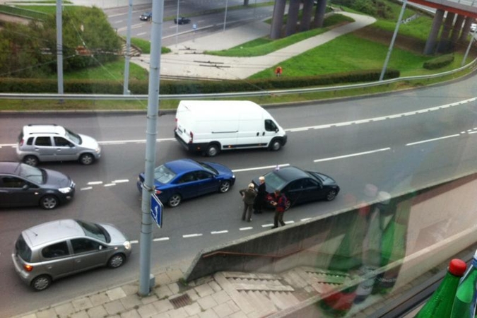 N. Venckienė Vilniuje pateko  į avariją 