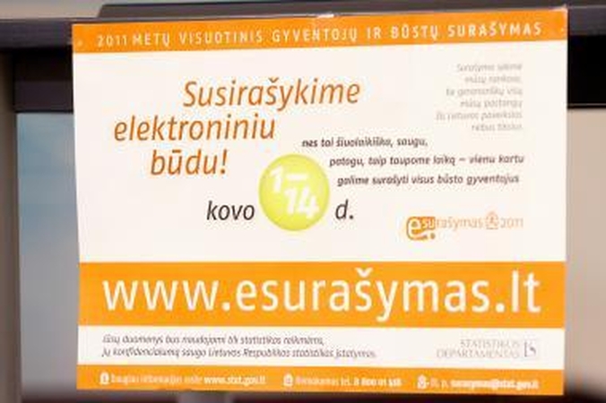 Lietuvoje baigiasi elektroninis gyventojų surašymas