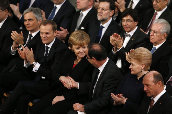 Krizę išgyvenančiai ES oficialiai įteikta Nobelio taikos premija