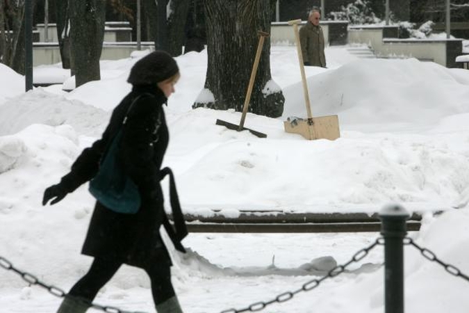 Sniego stichija Vilniuje - kol kas be aukų