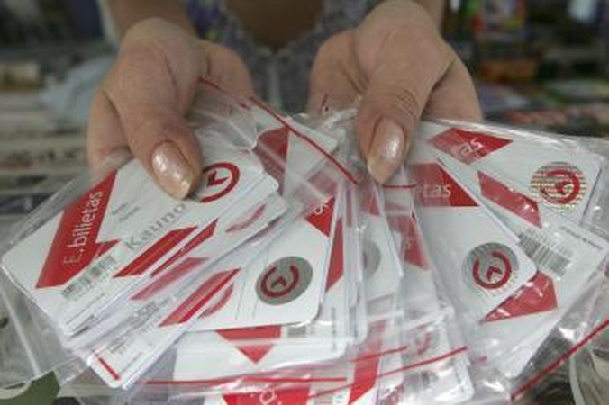 Nuo Naujų metų brangs e.bilieto kortelės