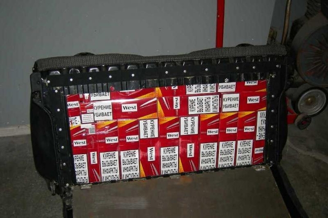 Kybartų muitininkai sulaikė apie 40 tūkst. kontrabandinių cigarečių