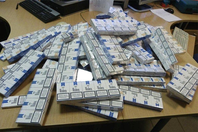 Traukinyje Minskas – Vilnius vėl rasta baltarusiškų cigarečių