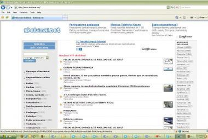 Interneto adresas pedofilai.lt kelia skelbimų svetainės populiarumą