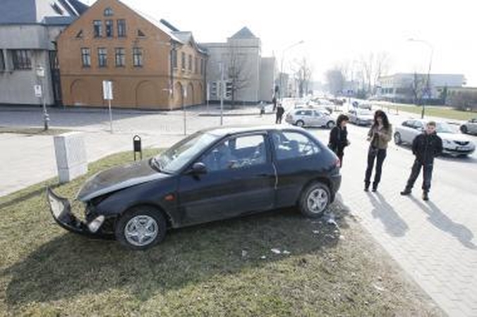 Klaipėdos centre – automobilių avarija