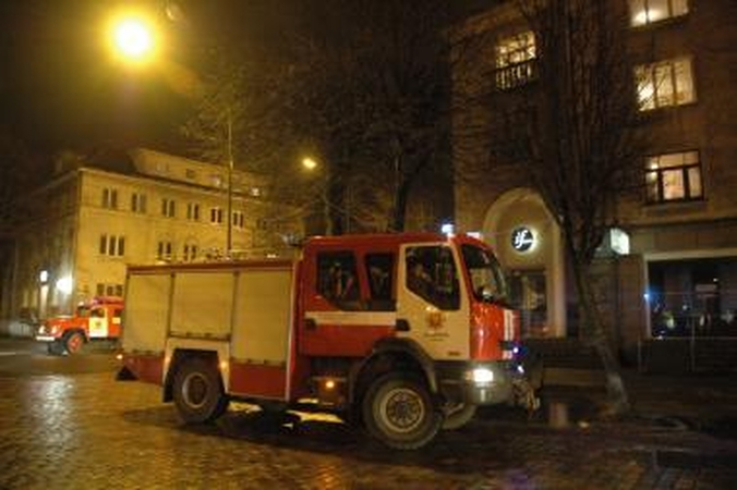 Klaipėdoje degė teismo pastatas