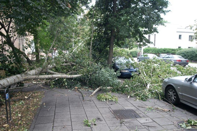 Per Vilnių nuvilnijo audra (atnaujinta)