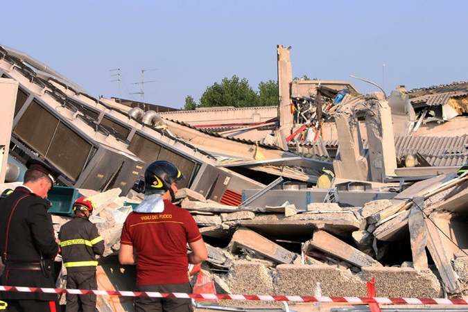 Pietų Italijoje griūvant pastatams sužeista 10 žmonių