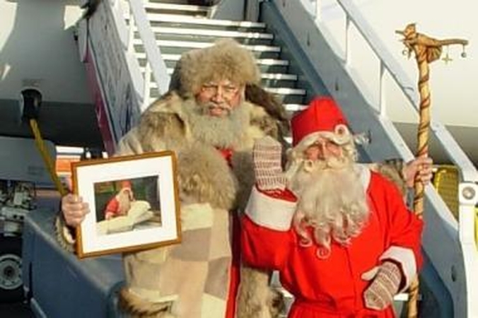 Į Vilnių iš Suomijos atvyko Kalėdų Senelis