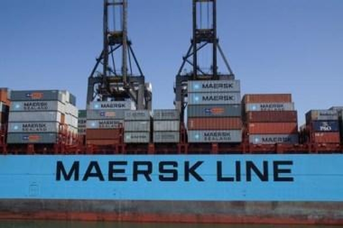 NATO krovinius gabens "Maersk line" 