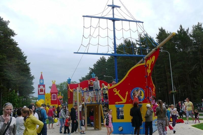 Palangoje atidarytame Vaikų parke mažieji dūks už dyką