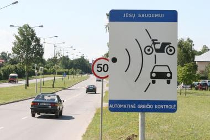 Padegtas greičio matuoklis
