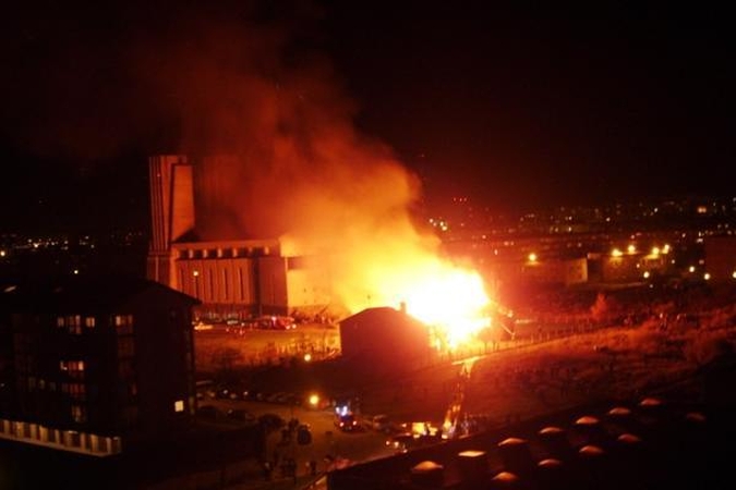 Klaipėdoje sudegė bažnyčia