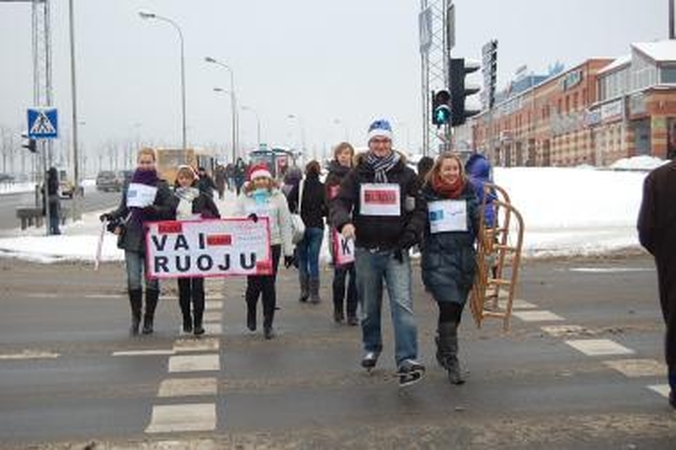 Jaunimas ragino būti atsargesniais kelyje