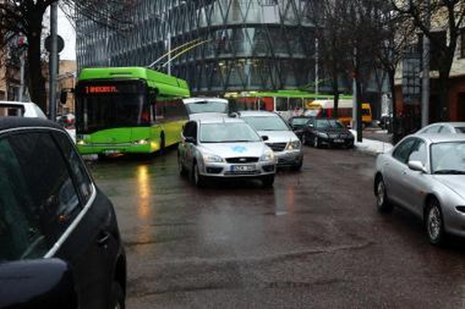 Avarija centre sukėlė spūstį