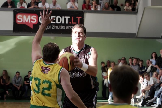 Krepšinio aikštelėje Klaipėdoje – Arvydas Sabonis 
