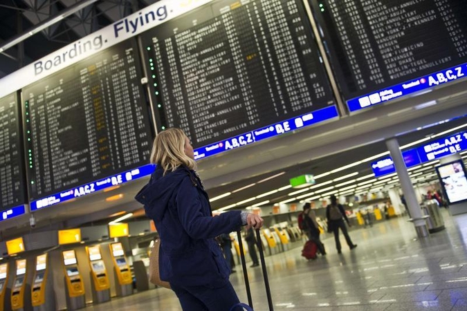 Frankfurto oro uostas uždarytas. Kaltas sniegas