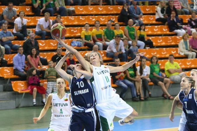 Lietuvos moterų krepšinio rinktinė nugalėjo slovakes 78:64