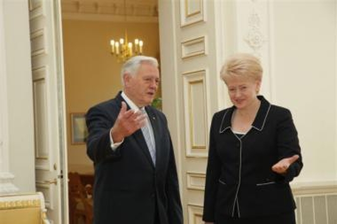 D.Grybauskaitė susitiko su V.Adamkumi