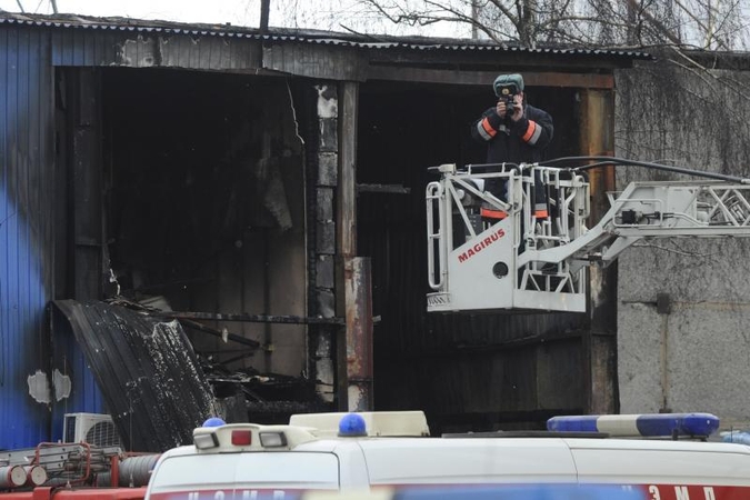 Per gaisrą Maskvos turgavietėje žuvo 17 darbininkų migrantų