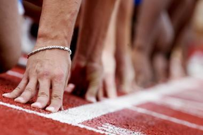 Amerikiečiai susituokė bėgdami maratoną