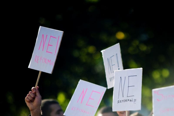 Policija nebepersekios Kaune mitingavusių moksleivių