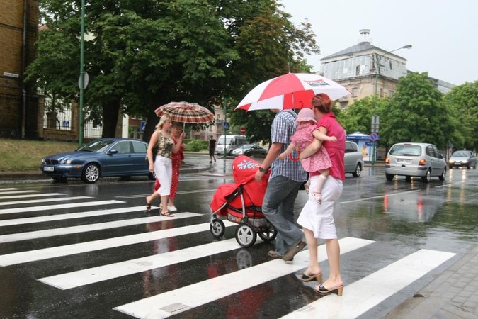 Savaitgalį lietaus Klaipėdoje išvengti nepavyks
