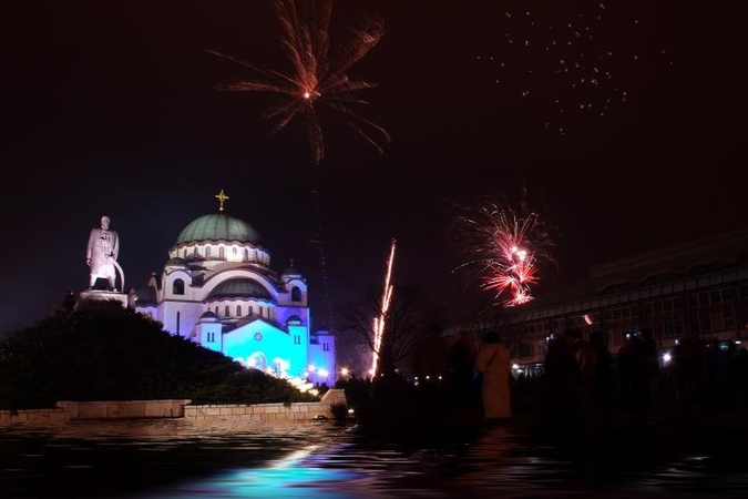 Belgrade sutinkant Naujuosius subadyti septyni žmonės