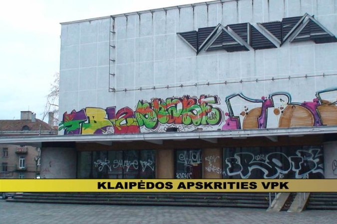 Klaipėdos pareigūnai sulaikė grafitininkų gaują(papildyta 17:05 val.) 