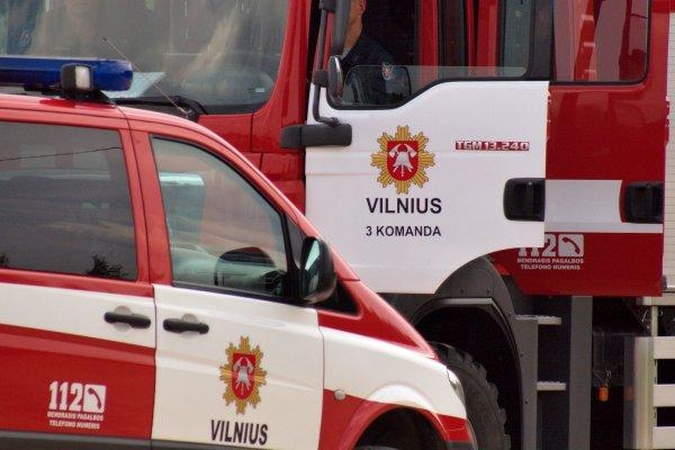 Vilniuje degė autobusas iš Palangos