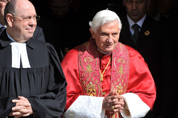 Vokietijoje viešintis popiežius gyrė Lutherio „aistringą tikėjimą“