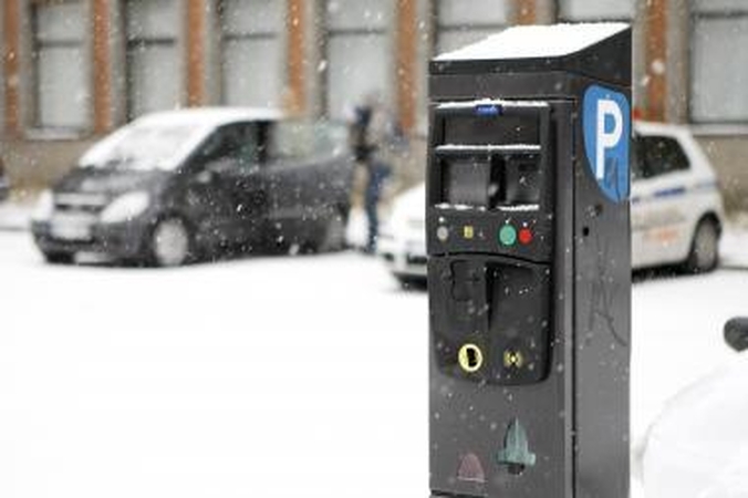 Mokėjimo aparatus prispaudė šaltis