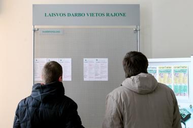 Nedarbas Lietuvoje jau viršija 9 proc. 